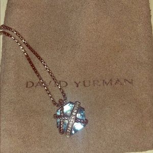 David Yurman ‘Cable Wrap’ Pendant with Diamonds